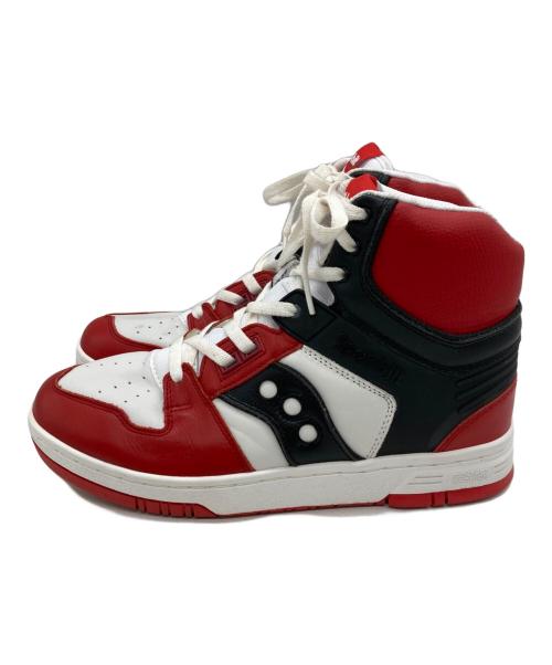SAUCONY（サッカニー）SAUCONY (サッカニー) BEAMS (ビームス) ハイカットスニーカー/別注 Spot-Bilt (TM) SONIC レッド×ホワイト サイズ:27.5の古着・服飾アイテム