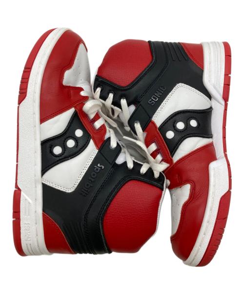 SAUCONY（サッカニー）SAUCONY (サッカニー) BEAMS (ビームス) ハイカットスニーカー/別注 Spot-Bilt (TM) SONIC レッド×ホワイト サイズ:27.5の古着・服飾アイテム