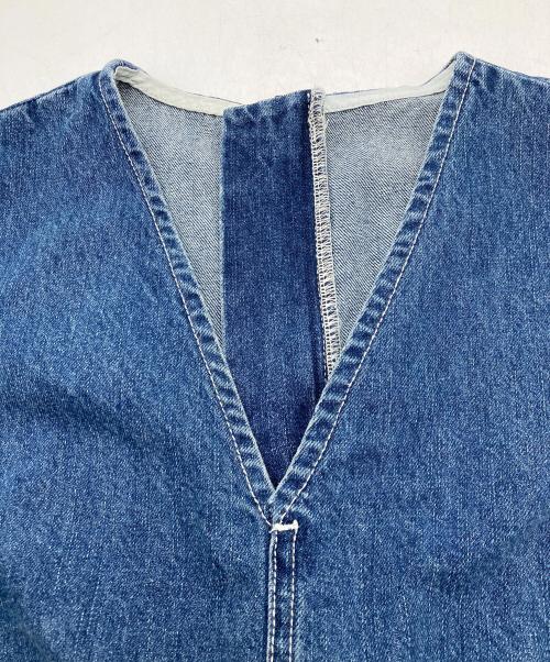 Adam et Rope（アダム エ ロペ）Adam et Rope (アダム エ ロペ) ラインデニムオールインワン インディゴ サイズ:38の古着・服飾アイテム