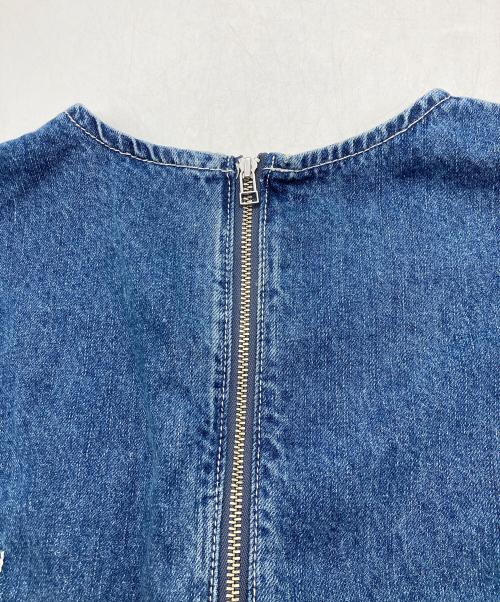 Adam et Rope（アダム エ ロペ）Adam et Rope (アダム エ ロペ) ラインデニムオールインワン インディゴ サイズ:38の古着・服飾アイテム