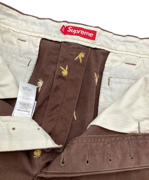 SUPREME（シュプリーム）Supreme (シュプリーム) PLAY BOY (プレイボーイ) 26SS Playboy Chino Pant ブラウン サイズ:30の古着・服飾アイテム