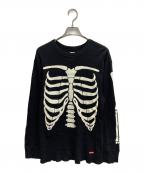 SUPREME×Hanesシュプリーム×ヘインズ）の古着「Bones Thermal Crew」｜ブラック