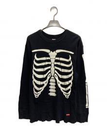 SUPREME×Hanes（シュプリーム×ヘインズ）の古着「Bones Thermal Crew」｜ブラック