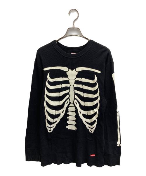 SUPREME（シュプリーム）Supreme (シュプリーム) Hanes (ヘインズ) Bones Thermal Crew ブラック サイズ:Lの古着・服飾アイテム