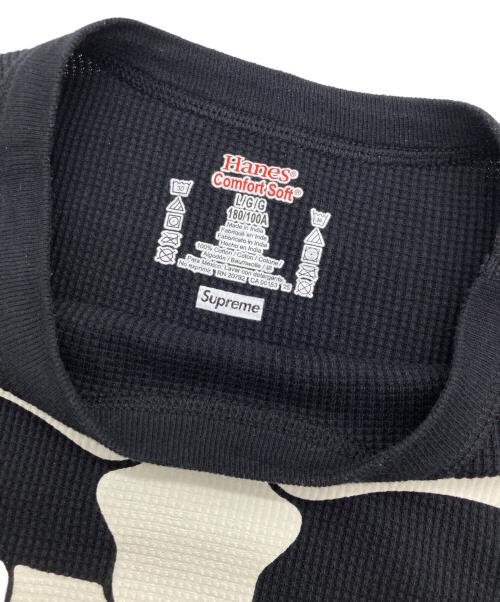 SUPREME（シュプリーム）Supreme (シュプリーム) Hanes (ヘインズ) Bones Thermal Crew ブラック サイズ:Lの古着・服飾アイテム