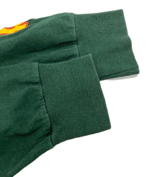 THRASHER（スラッシャー）THRASHER (スラッシャー) 袖プリファイヤーパターンロングスリーブ グリーン サイズ:Mの古着・服飾アイテム