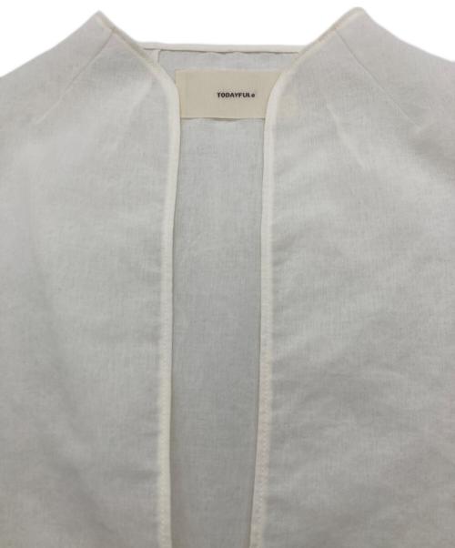 TODAYFUL（トゥデイフル）TODAYFUL (トゥデイフル) Slub Slit Shirts ホワイト サイズ:FREEの古着・服飾アイテム