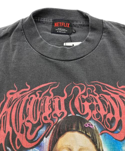 NETFLIX（ネットフリックス）NETFLIX (ネットフリックス) JUN (ジュン) イカゲームムービーTシャツ ブラック サイズ:XL 未使用品の古着・服飾アイテム