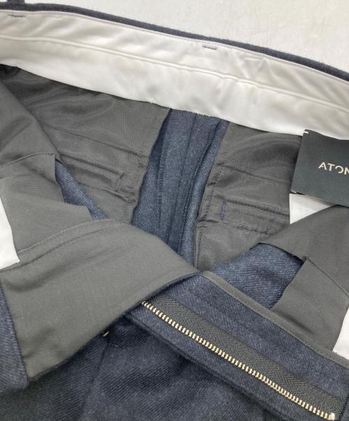 ATON（エイトン）ATON (エイトン) ウールパンツ ネイビー サイズ:01の古着・服飾アイテム