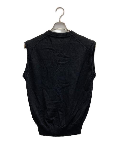 Christian Dior MONSIEUR（クリスチャンディオールムッシュ）Christian Dior MONSIEUR (クリスチャンディオールムッシュ) ニットベスト ブラック サイズ:Lの古着・服飾アイテム