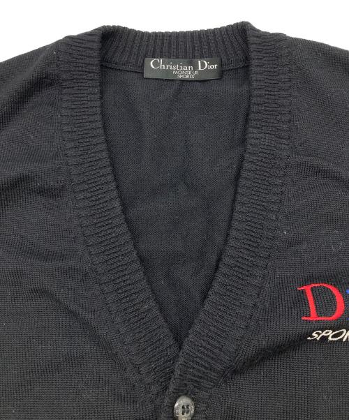 Christian Dior MONSIEUR（クリスチャンディオールムッシュ）Christian Dior MONSIEUR (クリスチャンディオールムッシュ) ニットベスト ブラック サイズ:Lの古着・服飾アイテム