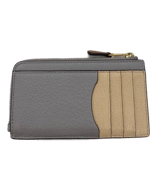 TORY BURCH（トリーバーチ）TORY BURCH (トリーバーチ) カラーブロックジップカードケース グレーの古着・服飾アイテム