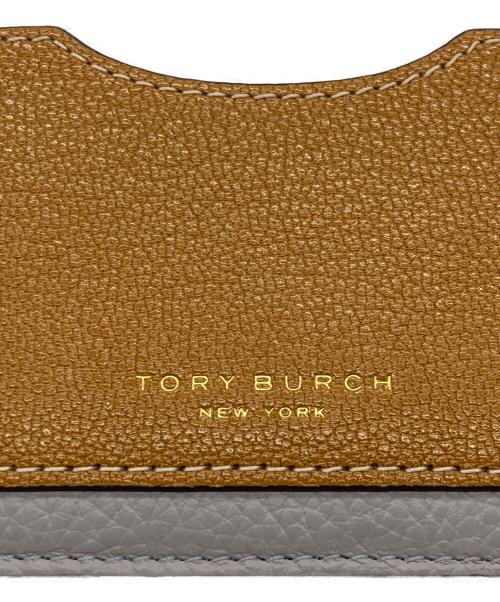 TORY BURCH（トリーバーチ）TORY BURCH (トリーバーチ) カラーブロックジップカードケース グレーの古着・服飾アイテム