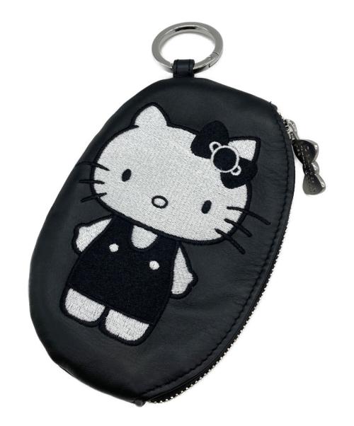 ear PAPILLONNER（イアパピヨネ）ear PAPILLONNER (イアパピヨネ) HELLO KITTY (ハローキティ) コラボレザーケース《本革》 ブラックの古着・服飾アイテム