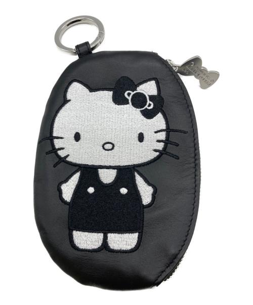 ear PAPILLONNER（イアパピヨネ）ear PAPILLONNER (イアパピヨネ) HELLO KITTY (ハローキティ) コラボレザーケース《本革》 ブラックの古着・服飾アイテム