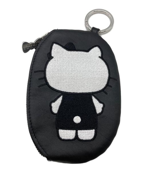 ear PAPILLONNER（イアパピヨネ）ear PAPILLONNER (イアパピヨネ) HELLO KITTY (ハローキティ) コラボレザーケース《本革》 ブラックの古着・服飾アイテム