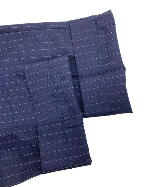 POLO RALPH LAUREN（ポロ・ラルフローレン）POLO RALPH LAUREN (ポロ・ラルフローレン) センタープレスストライプパンツ ネイビーの古着・服飾アイテム