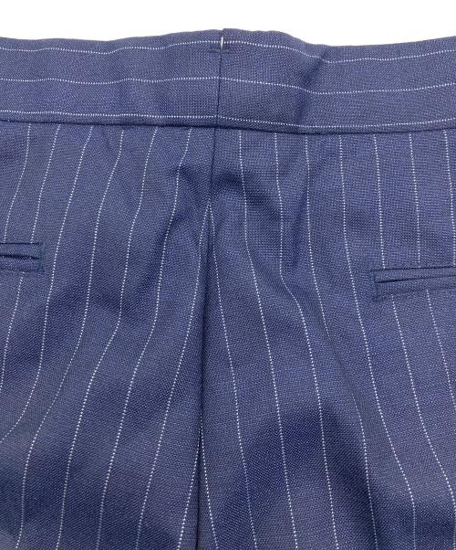 POLO RALPH LAUREN（ポロ・ラルフローレン）POLO RALPH LAUREN (ポロ・ラルフローレン) センタープレスストライプパンツ ネイビーの古着・服飾アイテム