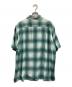 HOUSTON (ヒューストン) OMBRE CHECK S/S SHIRT グリーン×ホワイト サイズ:XL：6000円