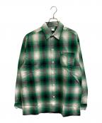 CalTopキャルトップ）の古着「オンブレチェックシャツ」｜グリーン