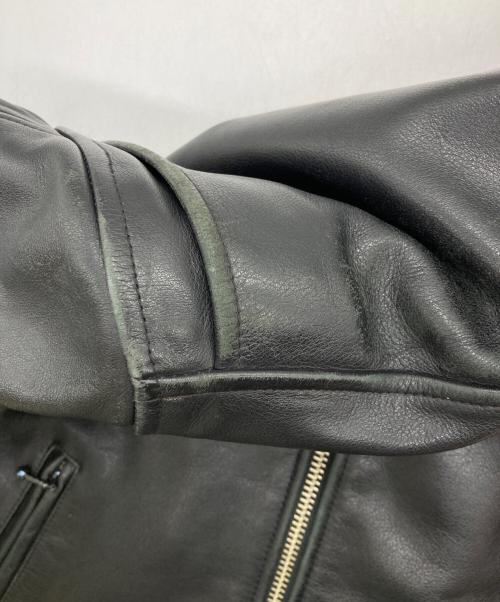 Wind Armor（ウィンドアーマー）Wind Armor (ウィンドアーマー) レザージャケット ブラック サイズ:Lの古着・服飾アイテム
