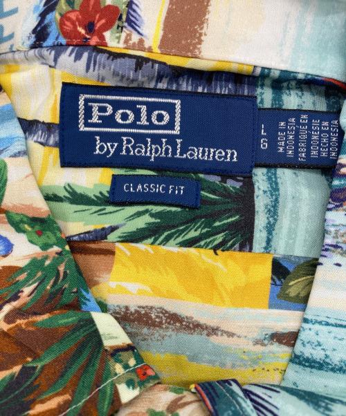 POLO RALPH LAUREN（ポロ・ラルフローレン）POLO RALPH LAUREN (ポロ・ラルフローレン) CLASSIC FIT RAYON CAMP SHIRT マルチカラー サイズ:L 未使用品の古着・服飾アイテム