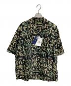 SHIPS×BENCH MARKING SHIRTSシップス×）の古着「インディアン バティック ショートスリーブ シャツ」｜グリーン