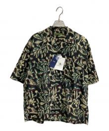 SHIPS×BENCH MARKING SHIRTS（シップス）の古着「インディアン バティック ショートスリーブ シャツ」｜グリーン
