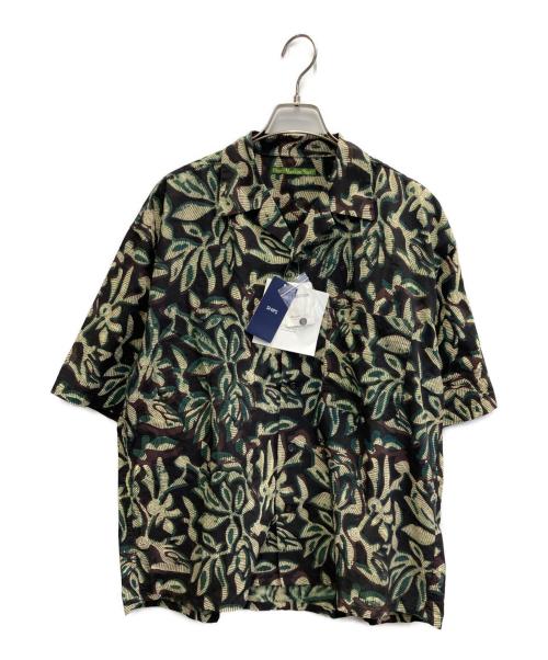 SHIPS（シップス）SHIPS (シップス) BENCH MARKING SHIRTS インディアン バティック ショートスリーブ シャツ グリーン サイズ:M 未使用品の古着・服飾アイテム