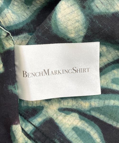 SHIPS（シップス）SHIPS (シップス) BENCH MARKING SHIRTS インディアン バティック ショートスリーブ シャツ グリーン サイズ:M 未使用品の古着・服飾アイテム