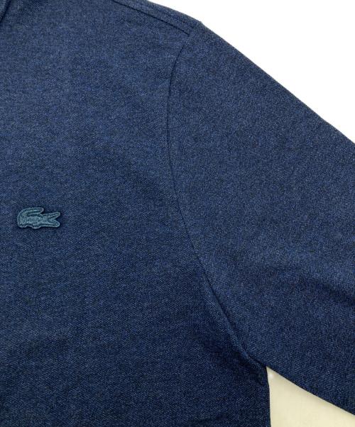 LACOSTE（ラコステ）LACOSTE (ラコステ) 比翼フロントロングスリーブポロシャツ ネイビー サイズ:size4 未使用品の古着・服飾アイテム