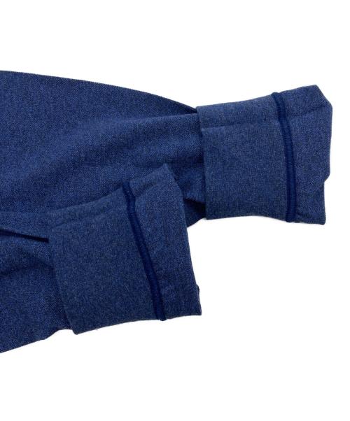 LACOSTE（ラコステ）LACOSTE (ラコステ) 比翼フロントロングスリーブポロシャツ ネイビー サイズ:size4 未使用品の古着・服飾アイテム