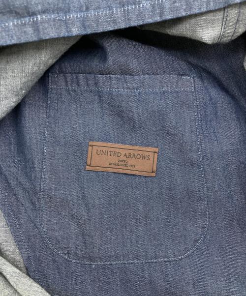 UNITED ARROWS（ユナイテッドアローズ）UNITED ARROWS (ユナイテッドアローズ) シングル2ボタン デニム ホスピタル ジャケット ネイビー サイズ:L 未使用品の古着・服飾アイテム