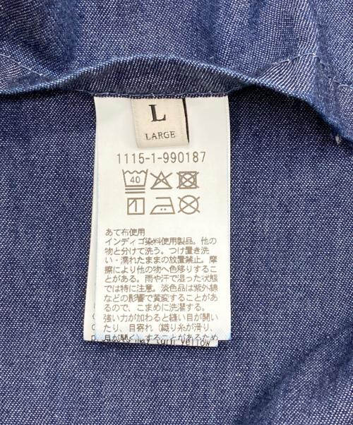 UNITED ARROWS（ユナイテッドアローズ）UNITED ARROWS (ユナイテッドアローズ) シングル2ボタン デニム ホスピタル ジャケット ネイビー サイズ:L 未使用品の古着・服飾アイテム
