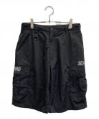 WIND AND SEAウィンダンシー）の古着「TECH CARGO SHORTS」｜ブラック