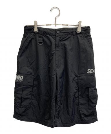 【新品タグ付】FCRB×ウィンダンシー ショーツ SEA ハーフパンツ黒 中古・古着通販】WIND AND SEA (ウィンダンシー) TECH CARGO SHORTS
