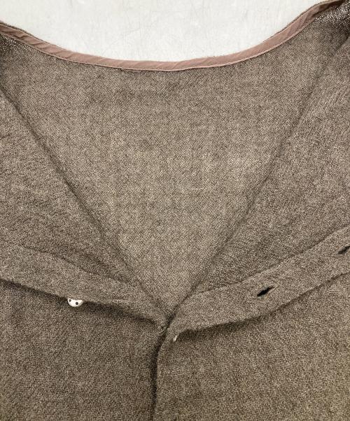 BEARDSLEY（ビアズリー）BEARDSLEY (ビアズリー) ウールボイルギャザー ブラウン サイズ:FREEの古着・服飾アイテム