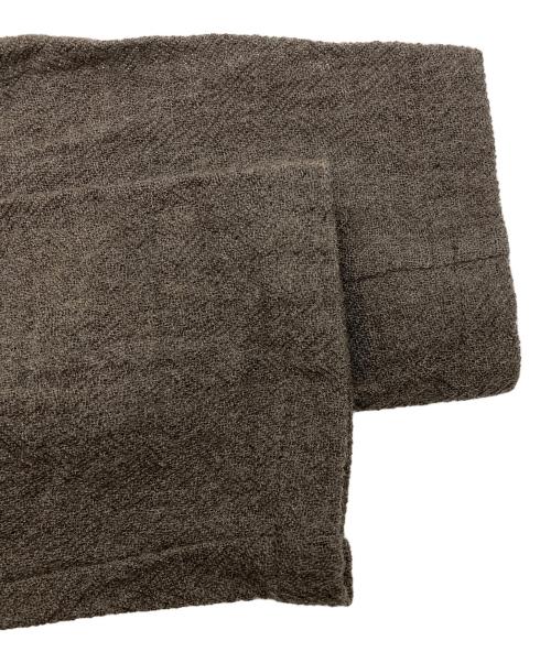 BEARDSLEY（ビアズリー）BEARDSLEY (ビアズリー) ウールボイルギャザー ブラウン サイズ:FREEの古着・服飾アイテム