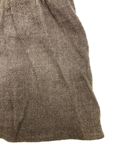 BEARDSLEY（ビアズリー）BEARDSLEY (ビアズリー) ウールボイルギャザー ブラウン サイズ:FREEの古着・服飾アイテム