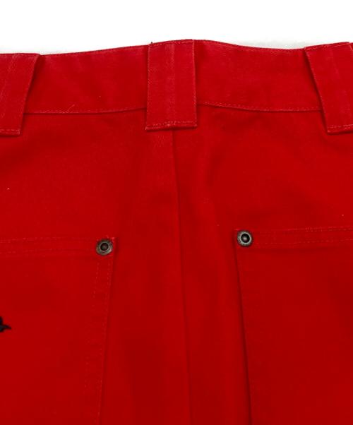 antmid（アンチミッド）antmid (アンチミッド) Dickies (ディッキーズ) ANTIMID DICKIES DOUBLE KNEE PANTS レッド サイズ:ＸＬの古着・服飾アイテム