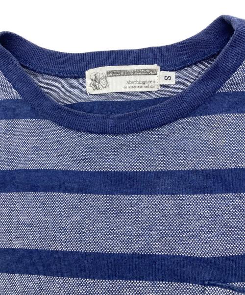 A BATHING APE（アベイシングエイプ）A BATHING APE (アベイシングエイプ) ボーダーTシャツ ネイビー サイズ:Sの古着・服飾アイテム