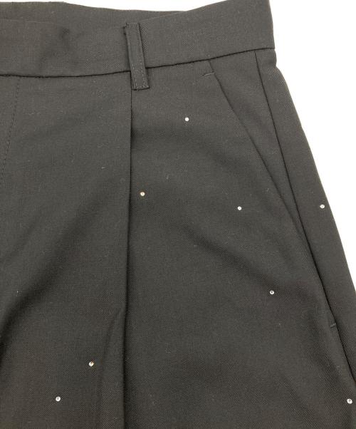 CAMPHOR WOOD（カンファーウッド）Camphor wood (カンファーウッド) wide baggy rhinestone slacks ブラック サイズ:Lの古着・服飾アイテム