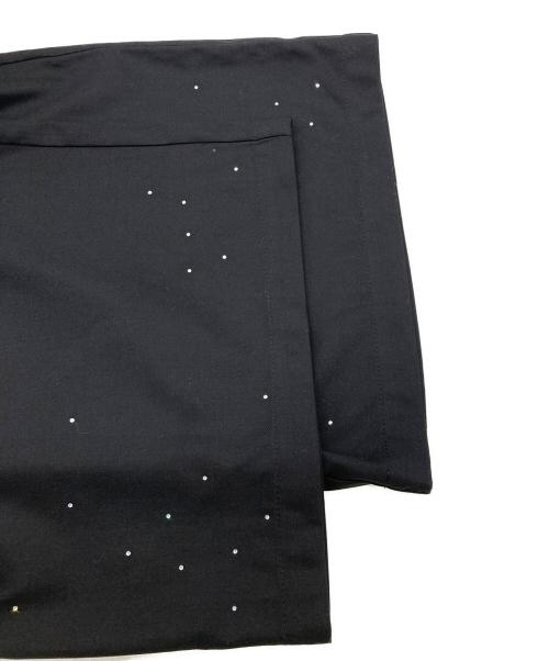 CAMPHOR WOOD（カンファーウッド）Camphor wood (カンファーウッド) wide baggy rhinestone slacks ブラック サイズ:Lの古着・服飾アイテム