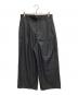 Camphor wood（カンファーウッド）の古着「wide baggy rhinestone slacks」｜ブラック