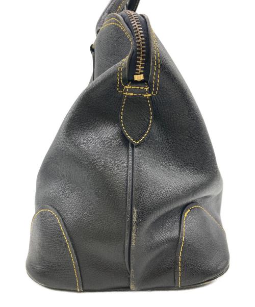 COMME des GARCONS（コムデギャルソン）COMME des GARCONS (コムデギャルソン) ヴィンテージレザーボストンバッグ ブラックの古着・服飾アイテム
