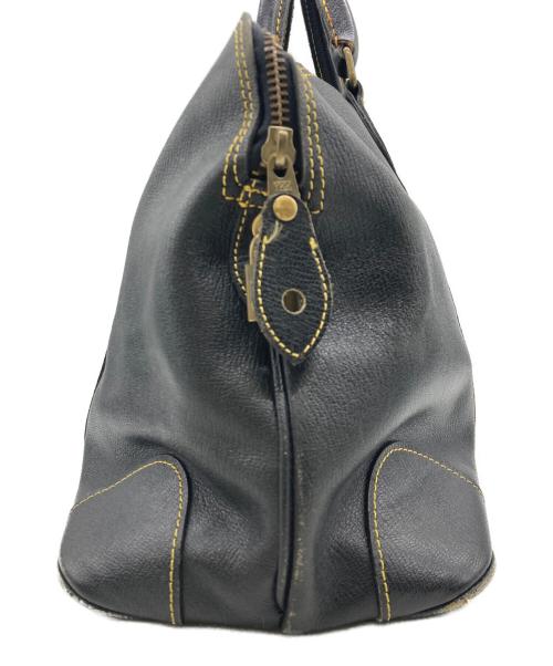 COMME des GARCONS（コムデギャルソン）COMME des GARCONS (コムデギャルソン) ヴィンテージレザーボストンバッグ ブラックの古着・服飾アイテム