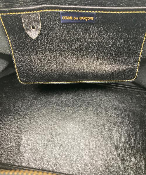 COMME des GARCONS（コムデギャルソン）COMME des GARCONS (コムデギャルソン) ヴィンテージレザーボストンバッグ ブラックの古着・服飾アイテム