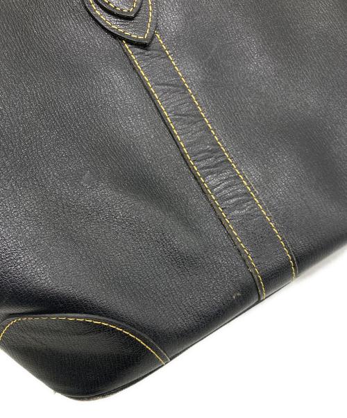 COMME des GARCONS（コムデギャルソン）COMME des GARCONS (コムデギャルソン) ヴィンテージレザーボストンバッグ ブラックの古着・服飾アイテム