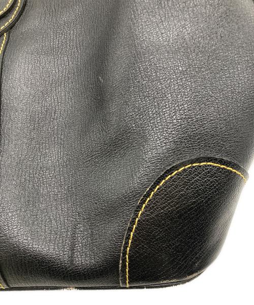 COMME des GARCONS（コムデギャルソン）COMME des GARCONS (コムデギャルソン) ヴィンテージレザーボストンバッグ ブラックの古着・服飾アイテム