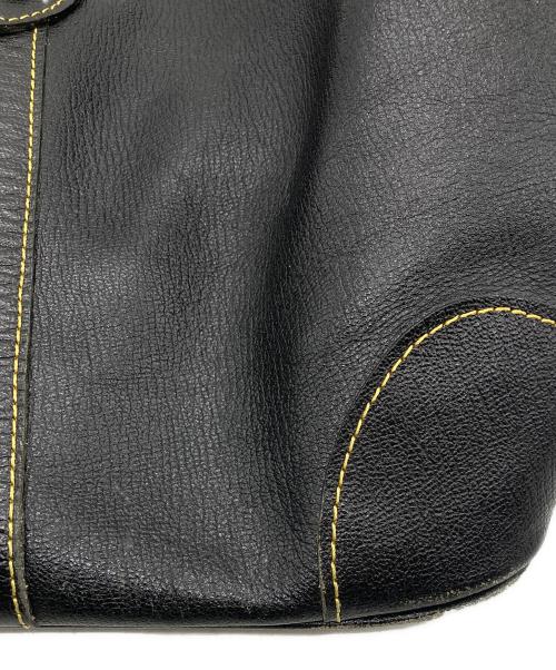 COMME des GARCONS（コムデギャルソン）COMME des GARCONS (コムデギャルソン) ヴィンテージレザーボストンバッグ ブラックの古着・服飾アイテム